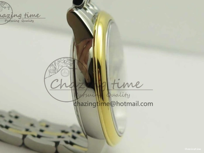 0512 Versatile De Ville Prestige Ladies 32.7mm SS MKF 1:1 Best Edition White MOP Dial Roman Markers on SS YG Bracelet MIYOTA 7967